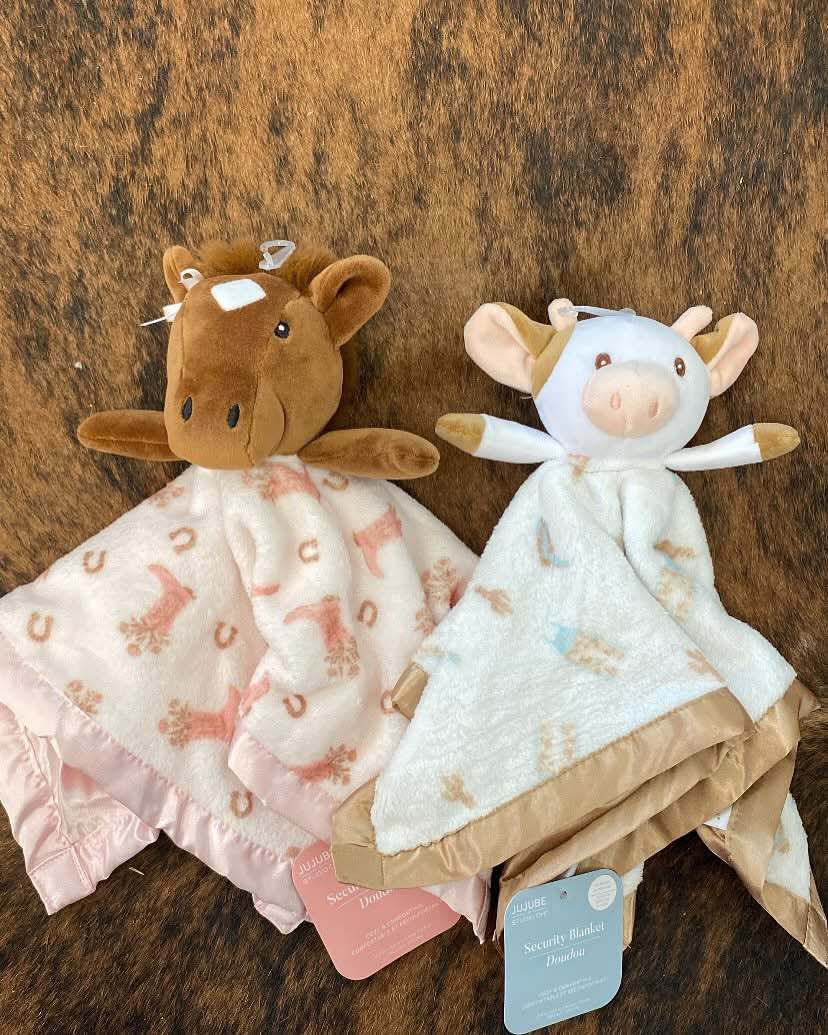 Howdy Bloomin' Boot Horse Security Blanket Lovey