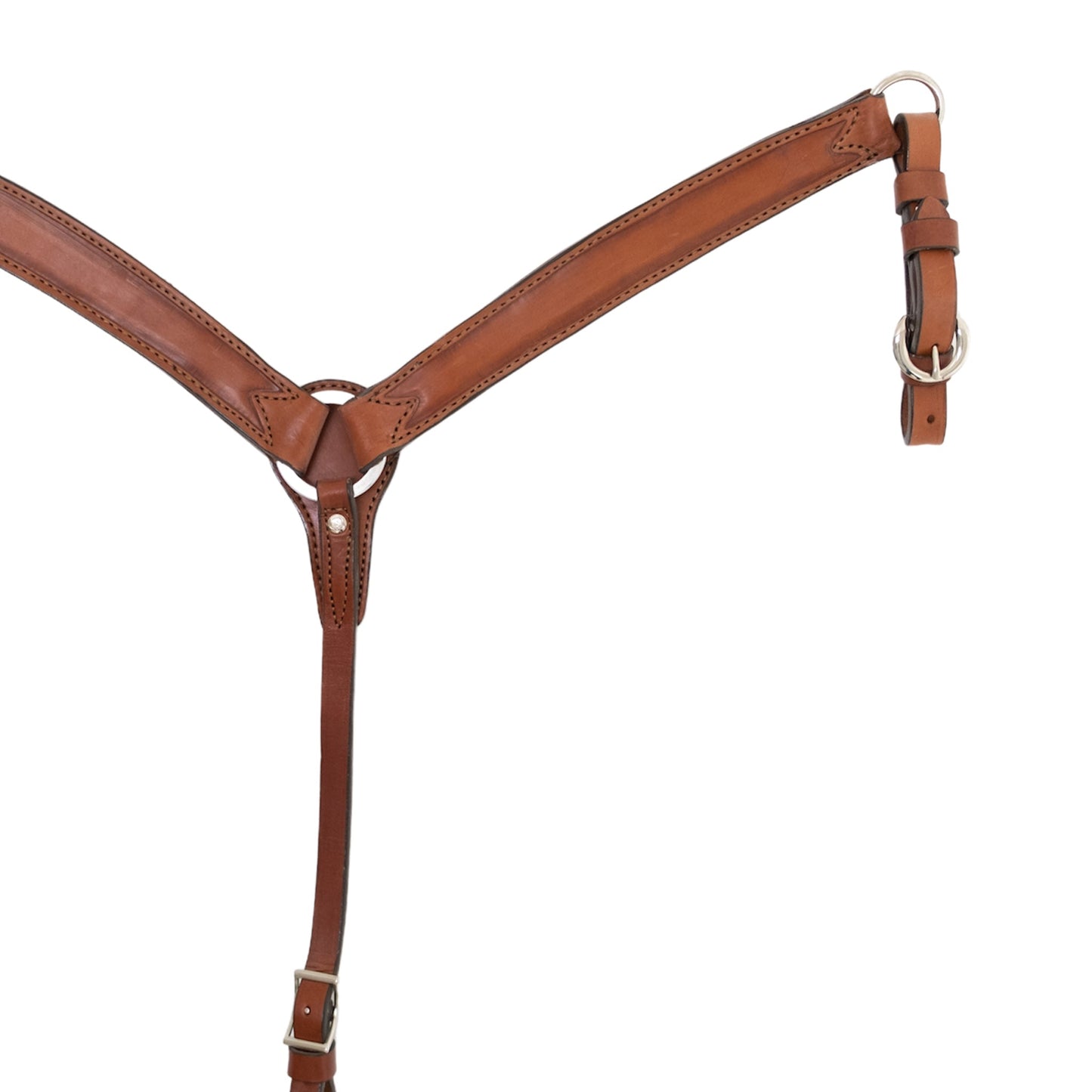 3723-TO 1" Pony breast collar toast leather outline tooling