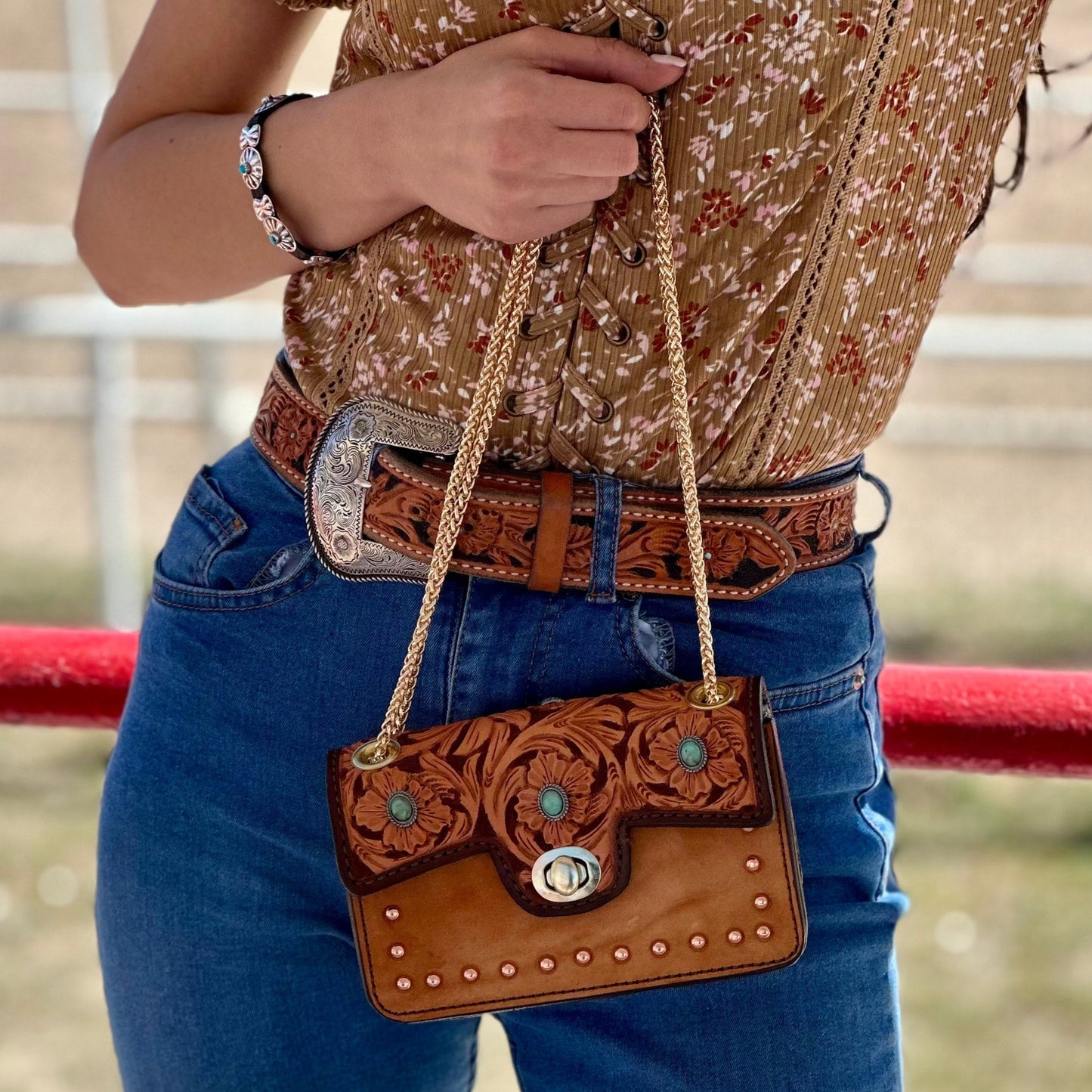 The Cowgirl Stadium- Turquoise