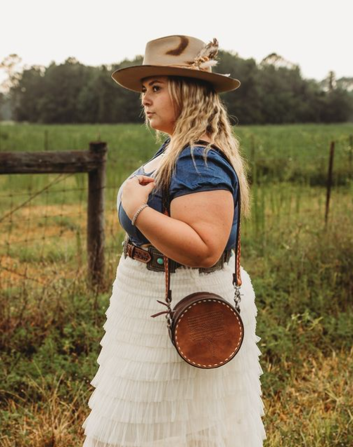 The Cowboy Stitch Canteen bag- Chocolate