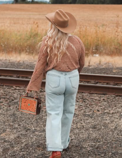 Bronco Bag - Golden Cowboy Stitch