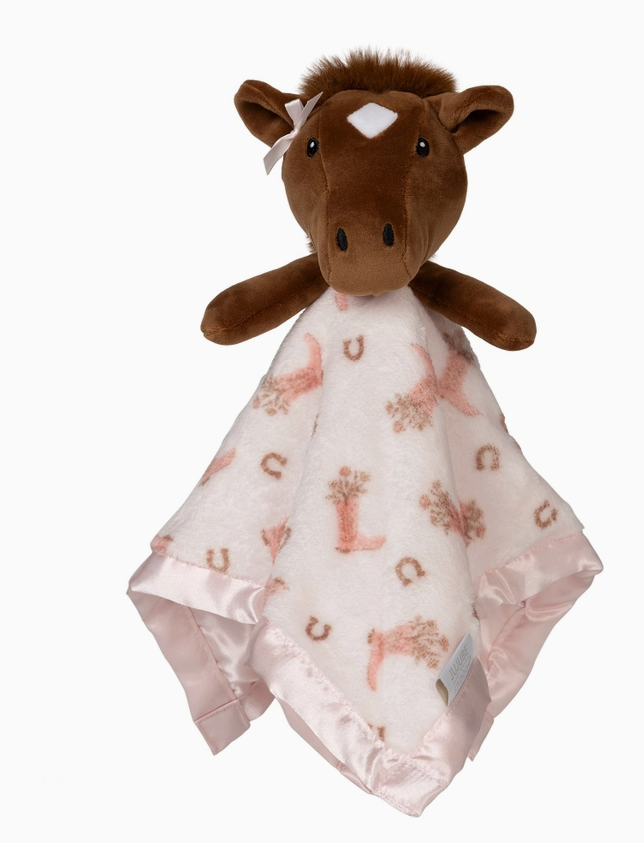 Howdy Bloomin' Boot Horse Security Blanket Lovey