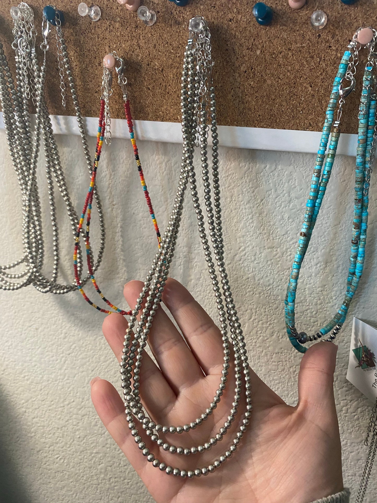 18 inch 4mm silver plated necklace