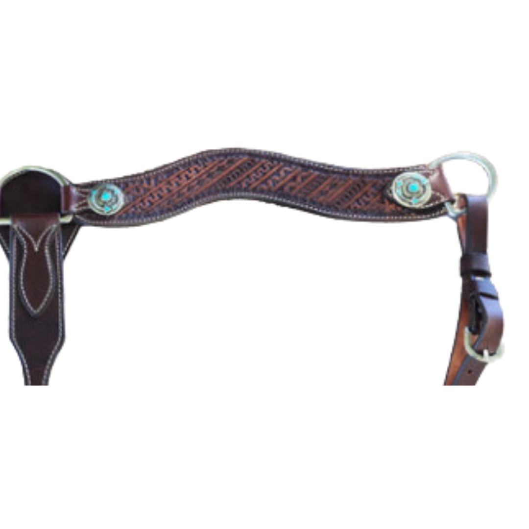 3117 2-1/2" Geo Aztec Wave Breast Collar