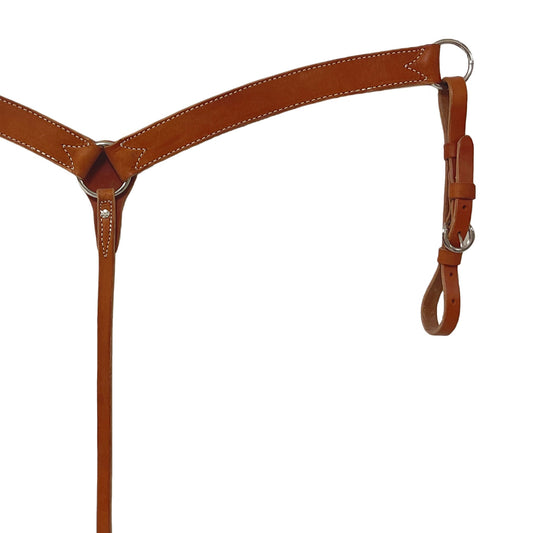 3022-HL 1-3/4" Contour breast collar harness leather