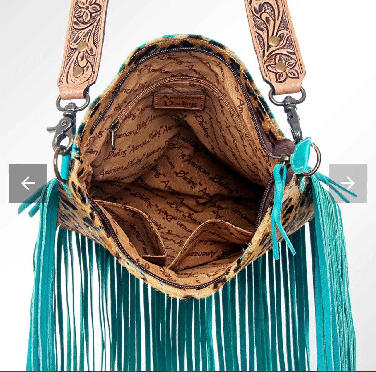 Turquoise fringe purse new arrivals